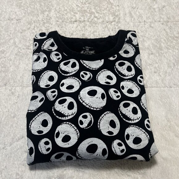 THE NIGHTMARE BEFORE CHRISTMAS Authentic Disney All-Over-Print Sweatshirt Large - Picture 9 of 9